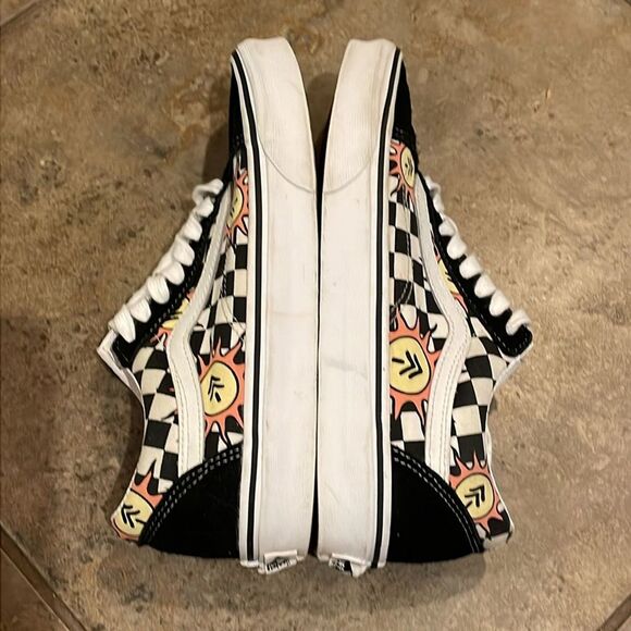 Vans Park Projects Black White Checkerboard Low Top Sneaker Shoes Unisex M6.5 W8 - Picture 11 of 14